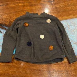 Zara brown sweater with bows